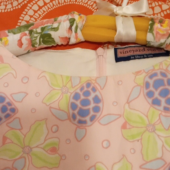 Ladies vineyard Vines Pink's purples greens preppy fun dress size 6 - Picture 4 of 11